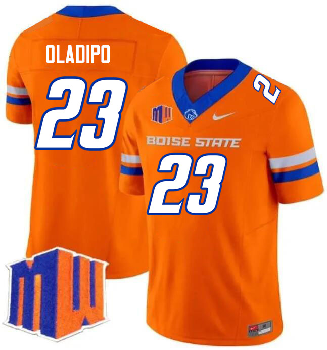 Seyi Oladipo Jersey, Boise State Broncos #23 Seyi Oladipo Football Jersey College Uniforms-Orange